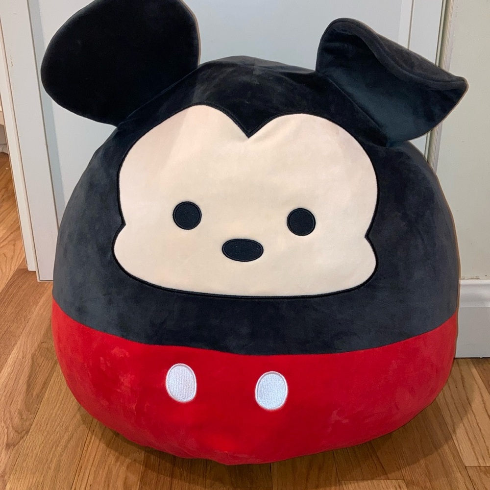 Disney Mickey Mouse Gigantic Original Squishmallow Gift Collector Red Black Soft